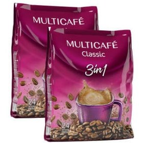 تصویر پودر کافی میکس (1×3) کلاسیک مولتی کافه multicafe پاکت 24 ساشه ای multicafe mix coffee powder (1 x 3) Classic 24pcs