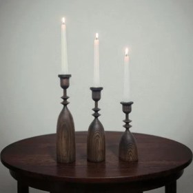 تصویر جاشمعی چوبی کد 120 