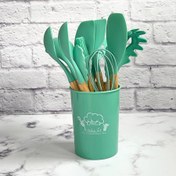 تصویر ست کفگیر و ملاقه سیلیکونی کد ۱۲۷۱ نسوز 