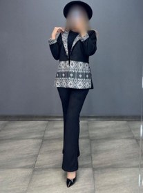 تصویر کت و شلوار غنچه کد 0821 