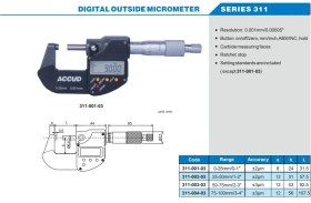 تصویر میکرومترخارج سنج دیجیتال آکاد 311 