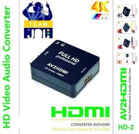 تصویر مبدل AV به HDMI جی بی ال HD-2 