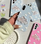 تصویر قاب کاور گارد سیلیکونی ابر آکواریومی آیفون 14 پرومکس / آیفون 15 پرومکس - آبی 