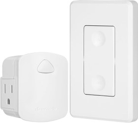 Dewenwils Wireless Light Switch Remote Control Outlet, Remote Power Wall  Switch for Lamps, No Wiring Needed