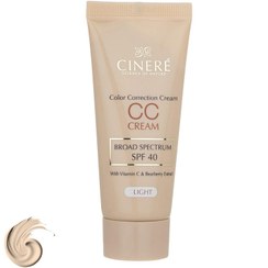 تصویر کرم پودر CC سینره مدل Light حجم 40 میلی لیتر (تاریخ تولید:1404/06) 