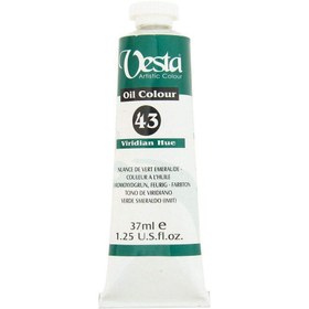 تصویر رنگ روغن وستا (Vesta) مدل Viridian Hue 43 حجم 37 میلی لیتر رنگ روغن متفرقه مدل رنگ روغن وستا (Vesta) مدل Viridian Hue 43