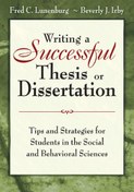 تصویر دانلود کتاب Writing a Successful Thesis or Dissertation: Tips and Strategies for Students in the Social and Behavioral Sciences 2007 کتاب انگلیسی نوشتن یک پایان نامه یا پایان نامه موفق: نکات و راهکارهایی برای دانشجویان در علوم اجتماعی و رفتاری 2007