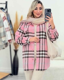 تصویر شکت چهارخونه تک جیب عاطفه کد 7422 