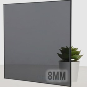 تصویر شیشه سکوریت 8 میل دودی 
