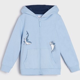 تصویر سویشرت پسرانه sinsay طرح دلفین رنگ آبی آسمانی - 4 تا 5 سال ا lc waikiki kids sweatshirt lc waikiki kids sweatshirt