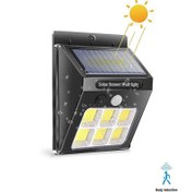 تصویر چراغ مثلثی خورشیدی سه حالته سنسوردار SOLAR LIGHT OUTDOOR triangle