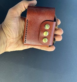 تصویر کیف سیگار ساده چرمی 