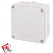 تصویر جعبه تقسیم پلاستیکی روکار 70×120×120 پارسا درب مات 