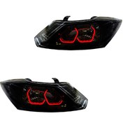 تصویر چراغ جلو اسپرت کوییک کروز مدل 3D-WILD قرمز داخل مشکی بدون موتور دو عددی 