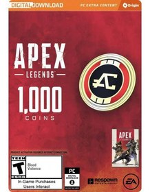 تصویر گیفت کارت ایپکس کوین گلوبال اوریجین 1000 سکه | Apex Coins Gift Card 