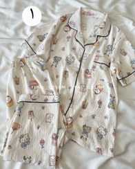 تصویر ست دو تیکه نخی فانتزی کد 2751 