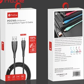 تصویر کابل تایپ سی پرووان PROONE مدل C10 PROONE Type-C Cable model C10