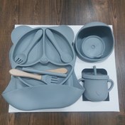 تصویر ست ظرف غذای کودک سیلیکونی 