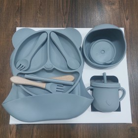 تصویر ست ظرف غذای کودک سیلیکونی 