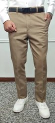 تصویر شلوار کتان مردانه کلاسیک کشی 