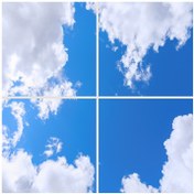 تصویر تایل سقفی آسمان مجازی پانوتایل مدل SK-441-2x2 سایز 60x60 سانتیمتر مجموعه 4 عددی artificial sky PanoTile code SK-441-2x2 size 60x60 cm (4 Pcs)