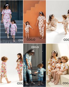 تصویر ست مادر فرزندی تیشرت شورتک کوکو 