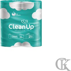 تصویر دستمال کاغذي حوله اي آشپزخانه سه لايه کلين آپ 2 عدد Clean Up Three Layer Two Roll Kitchen Towel Paper