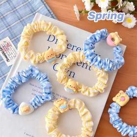 تصویر کش موی زرد ابی خرسی 