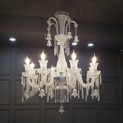 تصویر لوستر باکارات نئوکلاسیک کریستالی وارداتی L1574-6 | لوسترسازان L1574-6