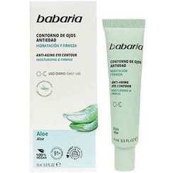 تصویر کرم دور چشم ضد چروک و آبرسان آلوورا باباریا babaria مدل ALOE ANTI AGING EYE CONTOUR 