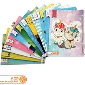 تصویر دفتر نقاشی ۵۰ برگ رحلی نارنگی 