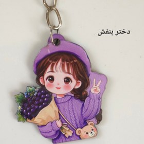 تصویر سرکلیدی چوبی دختر 