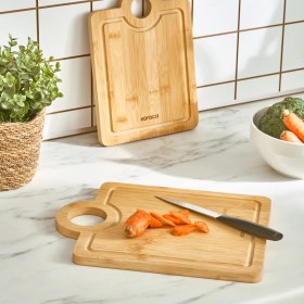 تصویر تخته برش کاراجا مدل ALIS مجموعه 2 عددی Karaca Alis Bamboo 2-Piece Pro Cutting Board