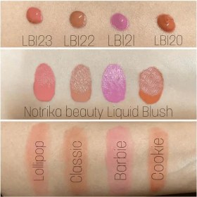 تصویر رژ گونه مایع مدل LB حجم 25 میلی لیتر نوتریکا LB12 Nutrica Liquid Blush Model LB 25 ml