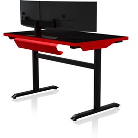 تصویر میز گیمینگ Gaming Desk TITAN RGB Red 