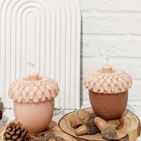 تصویر قالب سیلیکونی شمع بلوط 