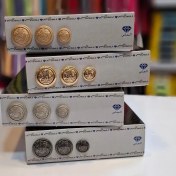 تصویر دکمه فلزی طرح دار - طلایی / سایز 2 