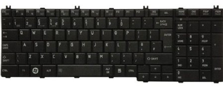 تصویر کیبورد لپ تاپ توشیبا مدل سی 660 TOSHIBA C660 Notebook Keyboard