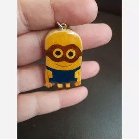 تصویر مینیون جاسوئیچی چوبی شخصیت کارتونی minion 