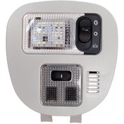 تصویر چراغ سقفی نقشه خوان KHP+ مدل LED مناسب برای پژو 206 و 207 