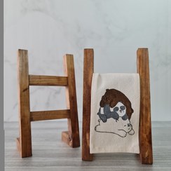 تصویر نردبان و دستمال دکوراتیو 