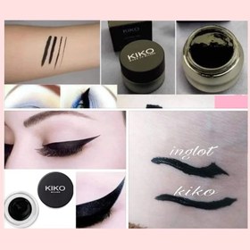 تصویر خط چشم ژل کرمی کیکو میلانو black اورجینال ا Gel Cream eyeliner Kiko Milano Gel Cream eyeliner Kiko Milano