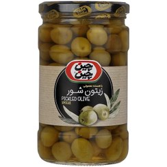 تصویر کنسرو زیتون شور با هسته معمولی چین چین (680 گرم) 