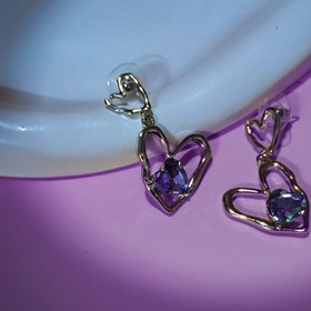 تصویر گوشواره پینترستی قلب 