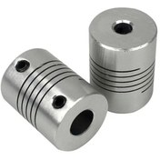 تصویر کوپلینگ انعطاف پذیر 10*5 آلومینیومی Aluminium Flexible Shaft Coupling 5mm to 10mm