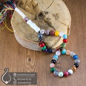 تصویر تسبیح احجار الشفا سنگ درمانی 7 چاکرا جواهر لوکس Ahjar Al-Shifa Tasbih _ کد 500089 