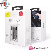 تصویر شارژر فندکی فست بیسوس Dual USB Quick Car Charger 