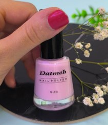 تصویر لاک ناخن داتمه Datmeh - صورتی پاستیلی nail polish Datmeh