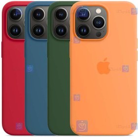 تصویر قاب سیلیکونی اصلی Apple iPhone 13 Pro Max با قابلیت مگ سیف 