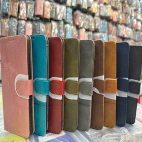 تصویر کیف مگنتی سامسونگ NOTE9 عسلی 